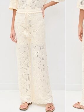 Dress To Floral Crochet Pants